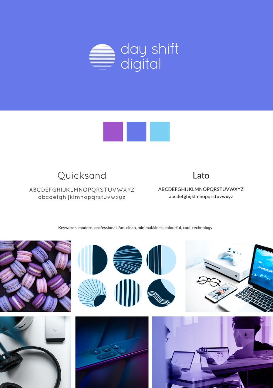 Day Shift Digital moodboard version 1